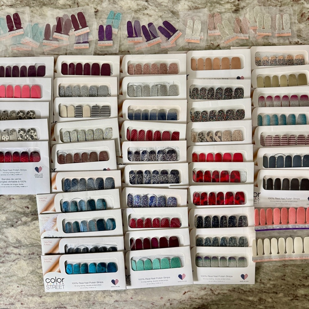 Huge Lot Color Street 44 Nail Sets and Samples